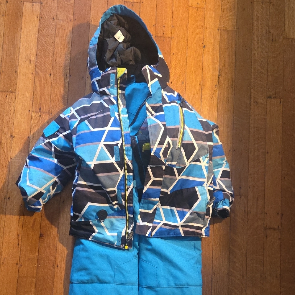 Obermeyer Blue and Black Kids Matching Set